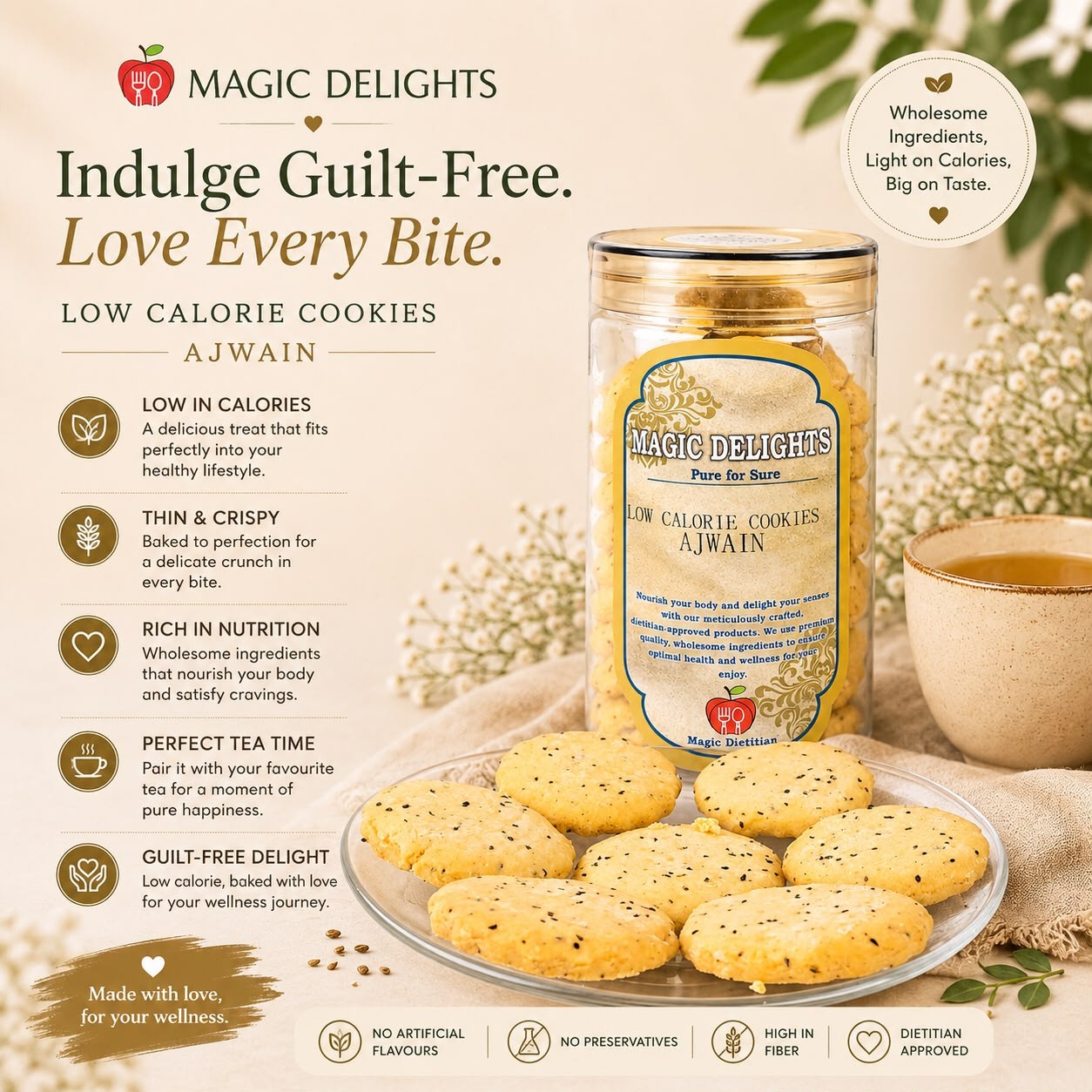 Ajwain Cookies — Magic Delight by Dr. Geetika Chopra