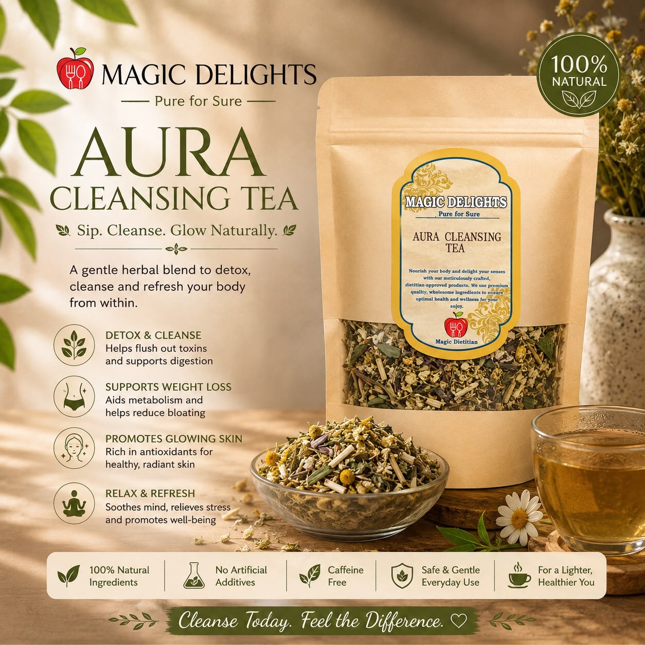Aura Cleansing Tea — Magic Delight by Dr. Geetika Chopra