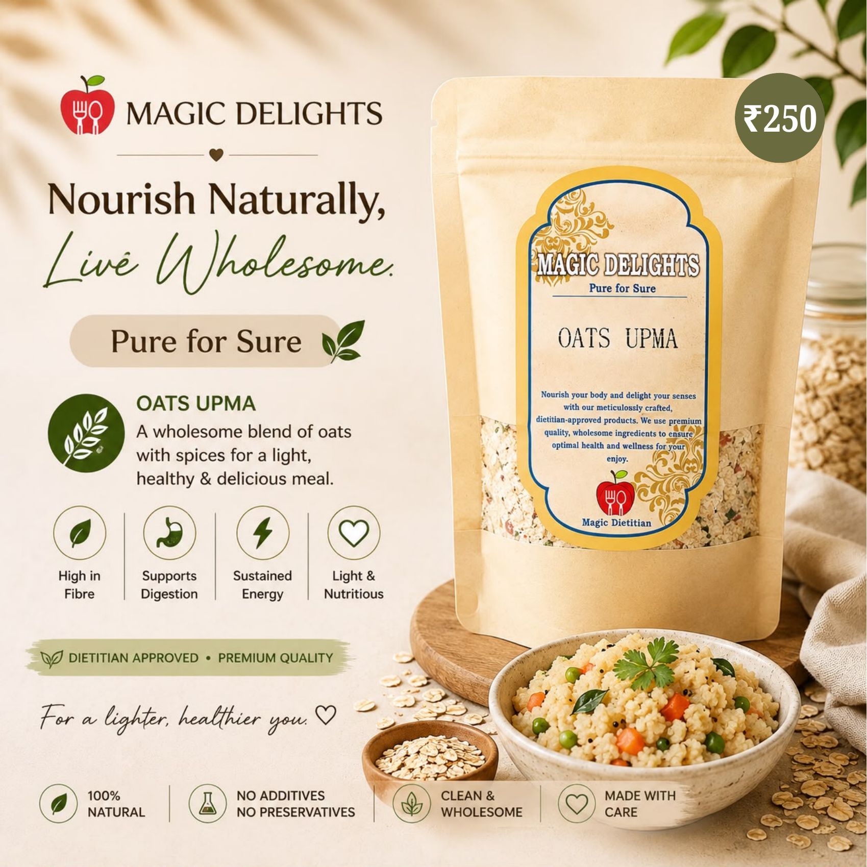 Oats Upma — Magic Delight by Dr. Geetika Chopra