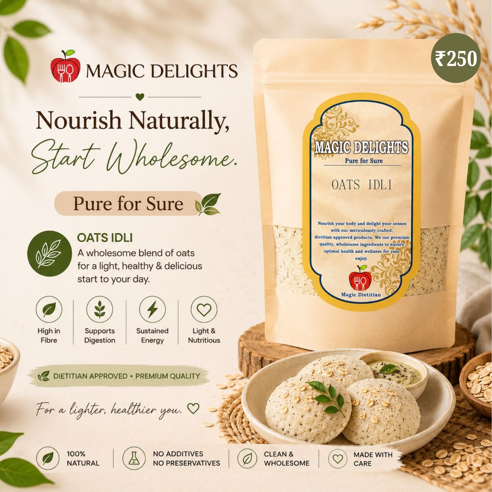Oats Idli — Magic Delight by Dr. Geetika Chopra