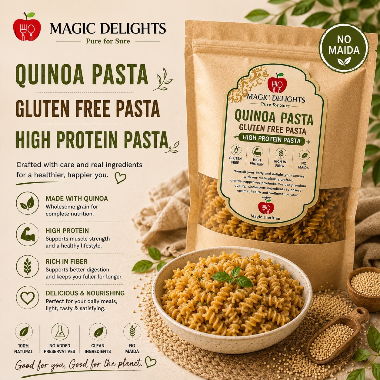 Quinoa Pasta — Magic Delight by Dr. Geetika Chopra