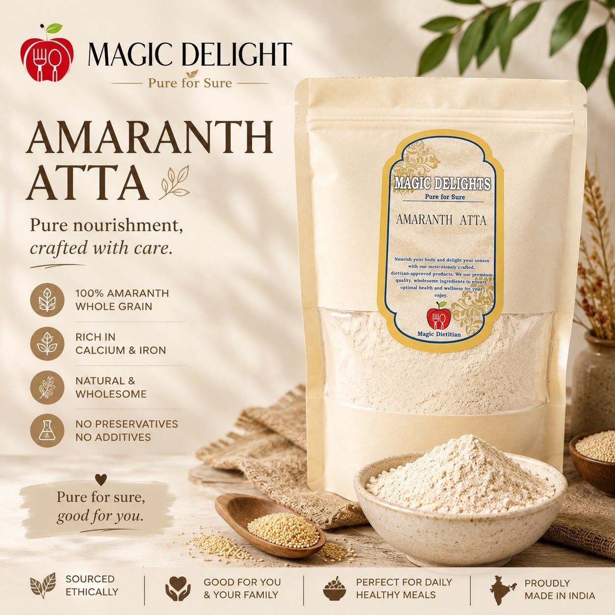 Amaranth Atta — Magic Delight by Dr. Geetika Chopra