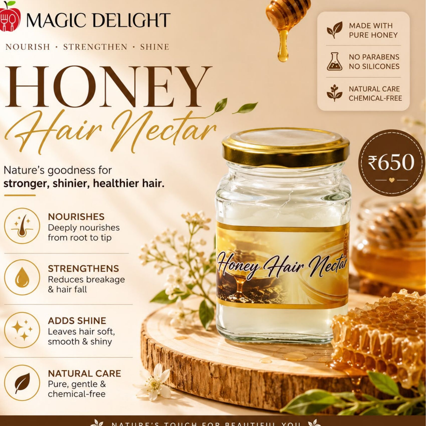 Honey Hair Nectar — Magic Delight by Dr. Geetika Chopra