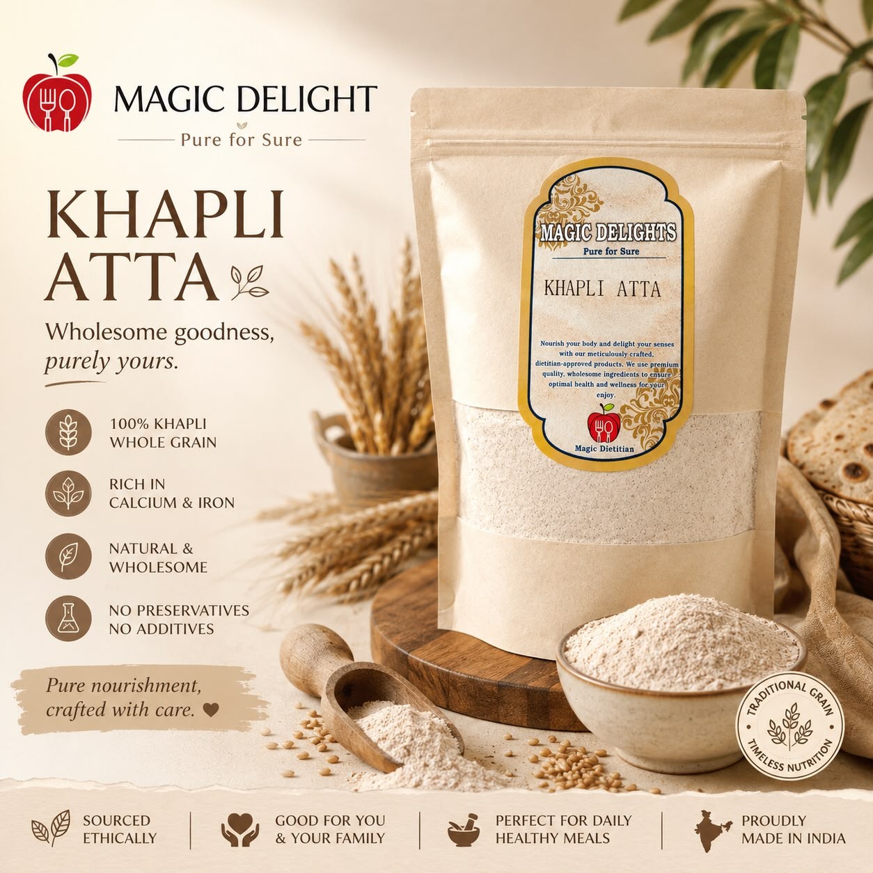Khapli Atta — Magic Delight by Dr. Geetika Chopra