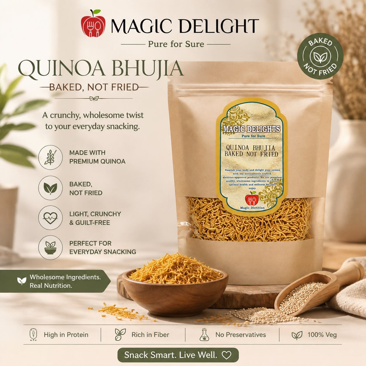Quinoa Bhujia — Magic Delight by Dr. Geetika Chopra