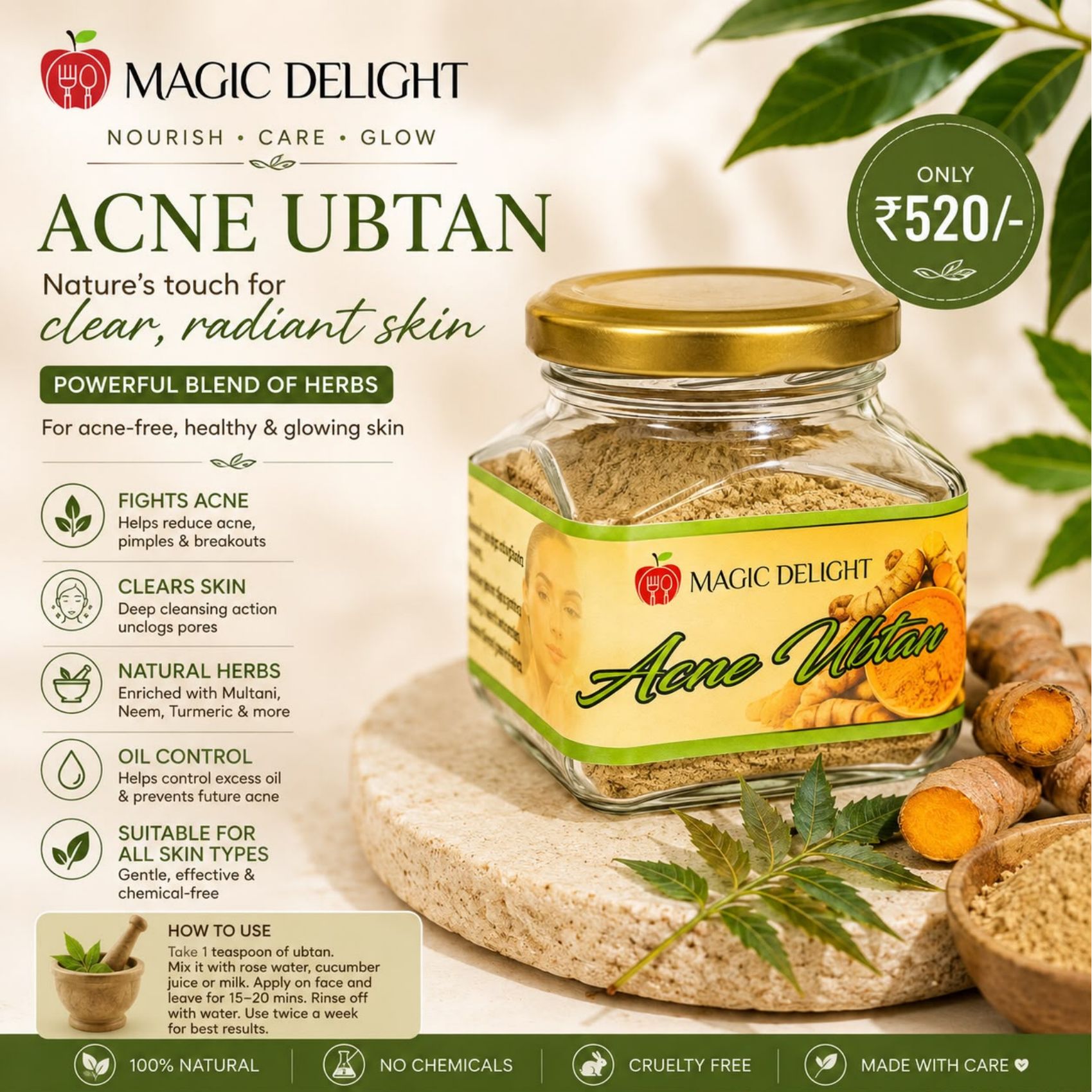 Acne Ubtan — Magic Delight by Dr. Geetika Chopra