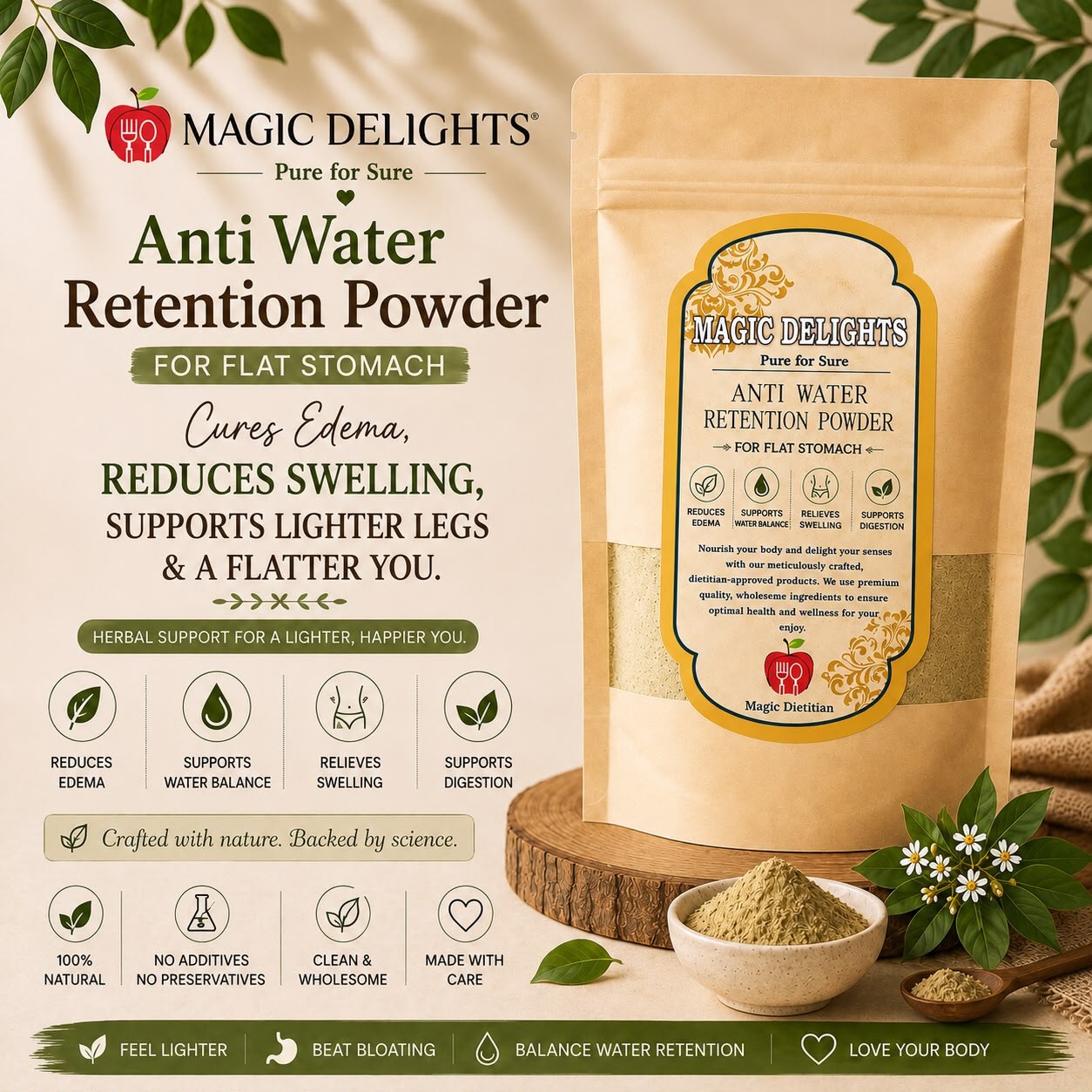 Anti Water Retention Powder — Magic Delight by Dr. Geetika Chopra