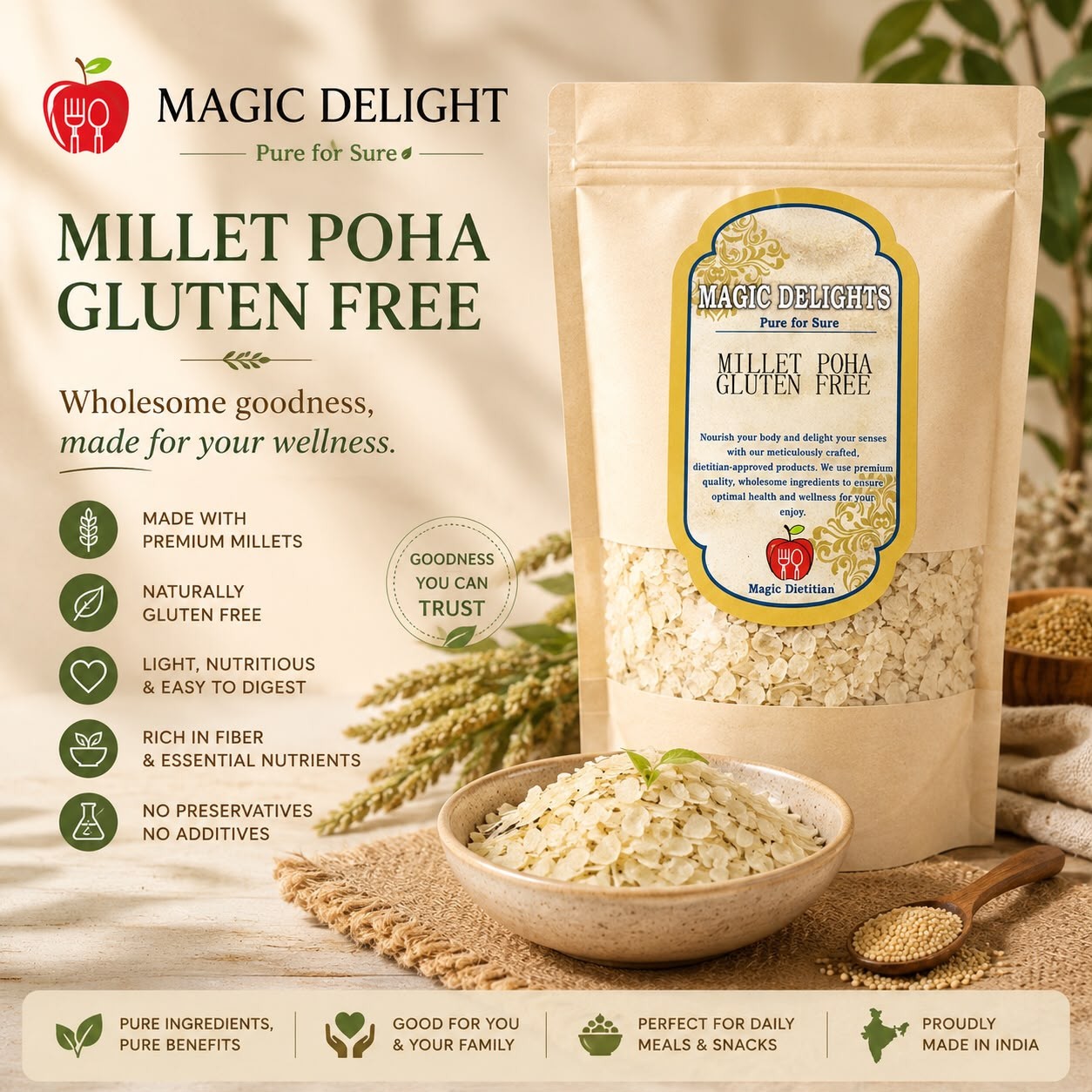 Millet Poha — Magic Delight by Dr. Geetika Chopra