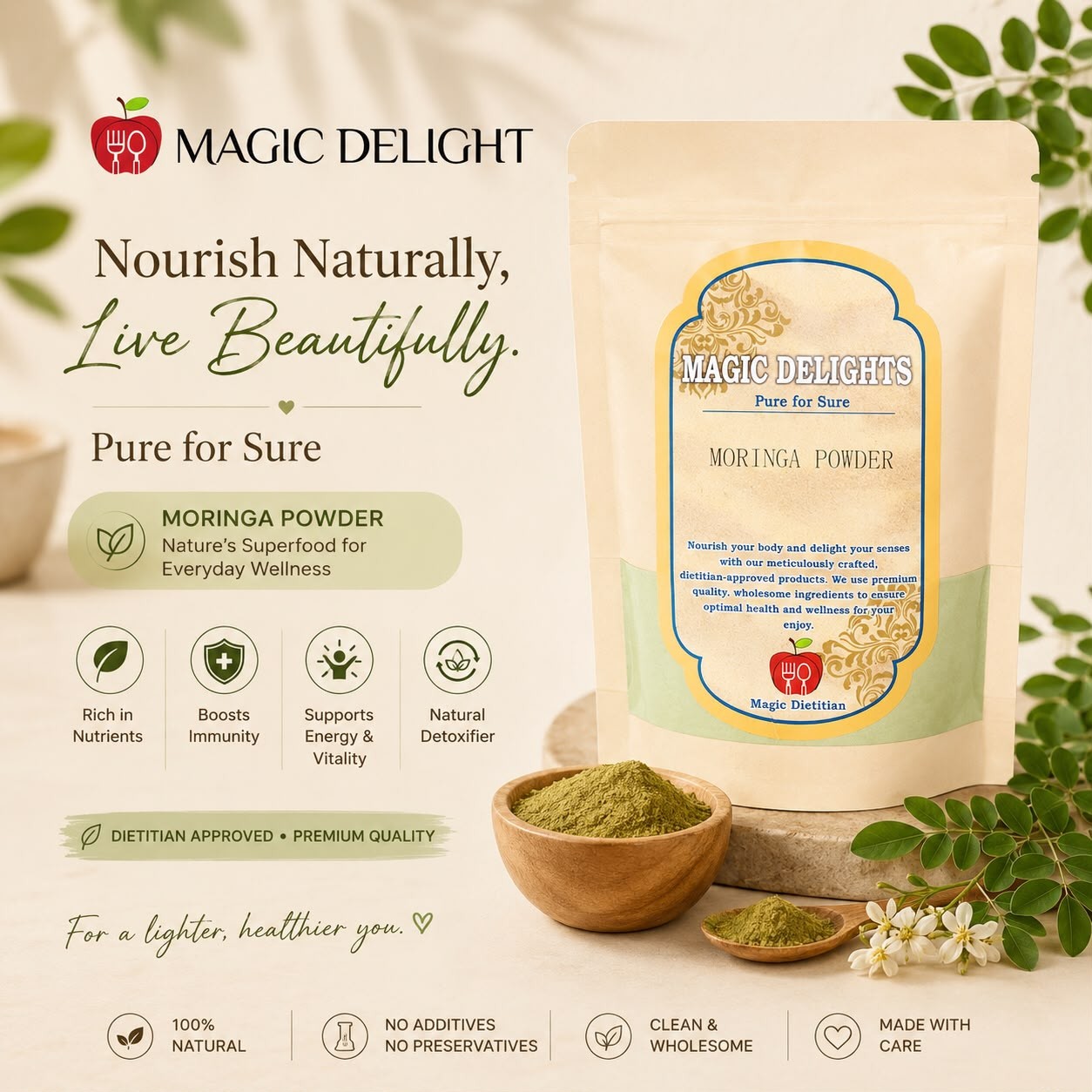 Moringa Powder — Magic Delight by Dr. Geetika Chopra