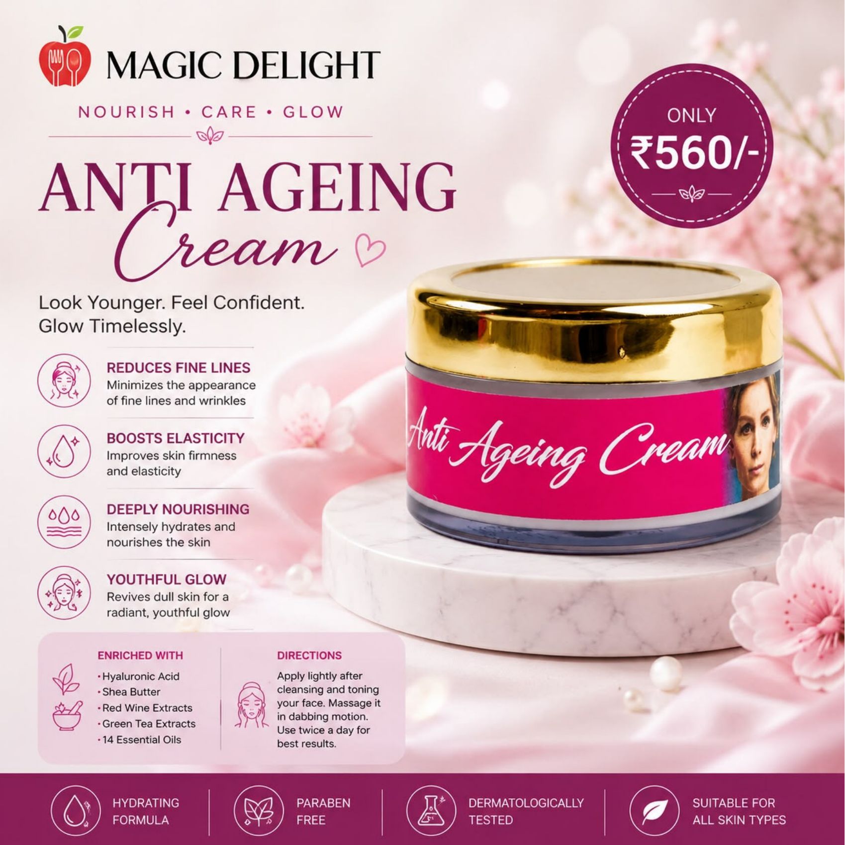 Anti-Ageing Cream — Magic Delight by Dr. Geetika Chopra