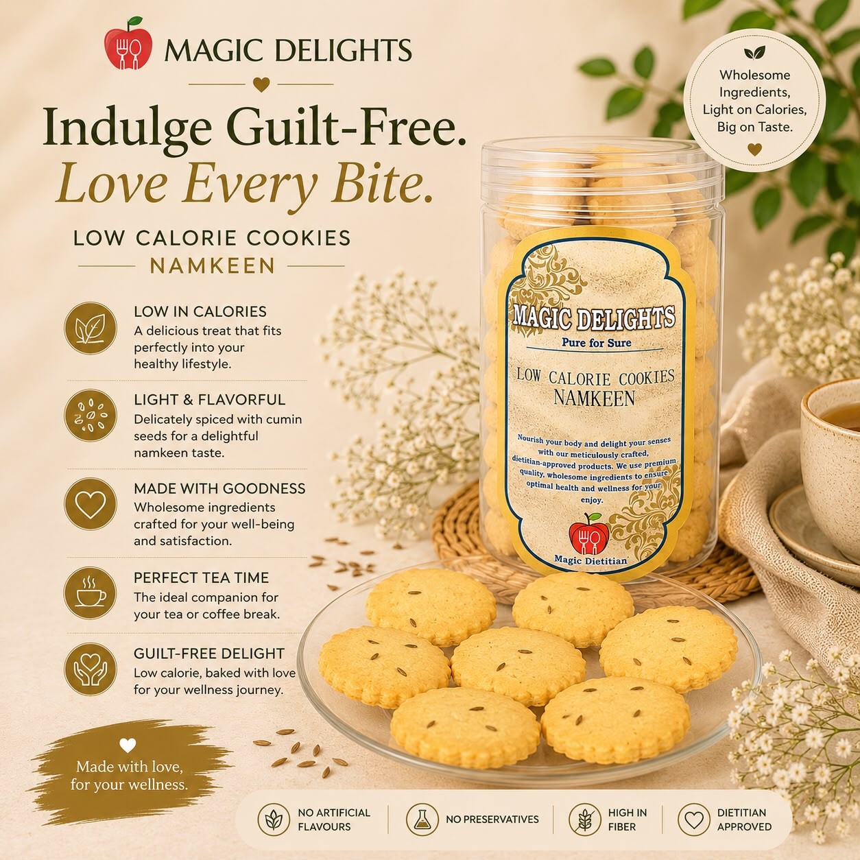 Namkeen Cookies — Magic Delight by Dr. Geetika Chopra