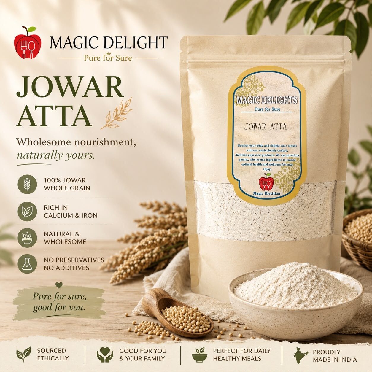 Jowar Atta — Magic Delight by Dr. Geetika Chopra