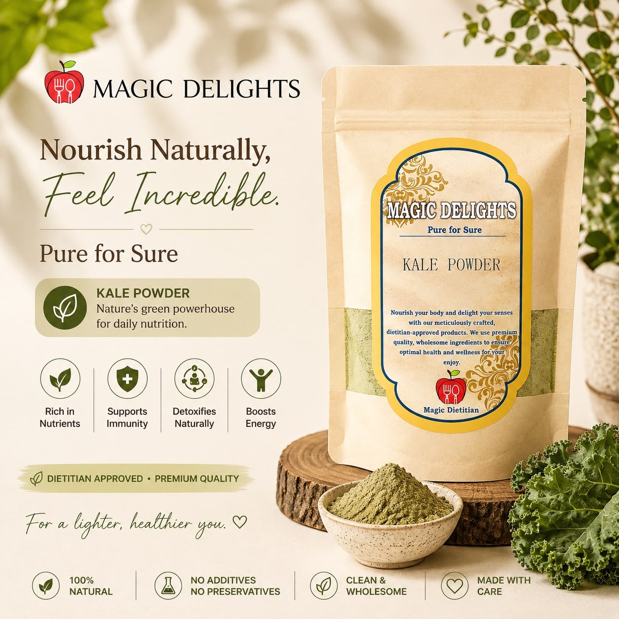 Kale Powder — Magic Delight by Dr. Geetika Chopra