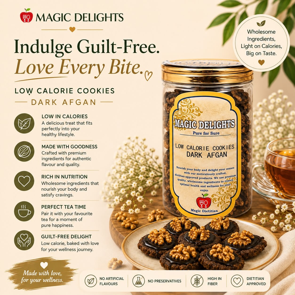 Dark Afgan Cookies — Magic Delight by Dr. Geetika Chopra