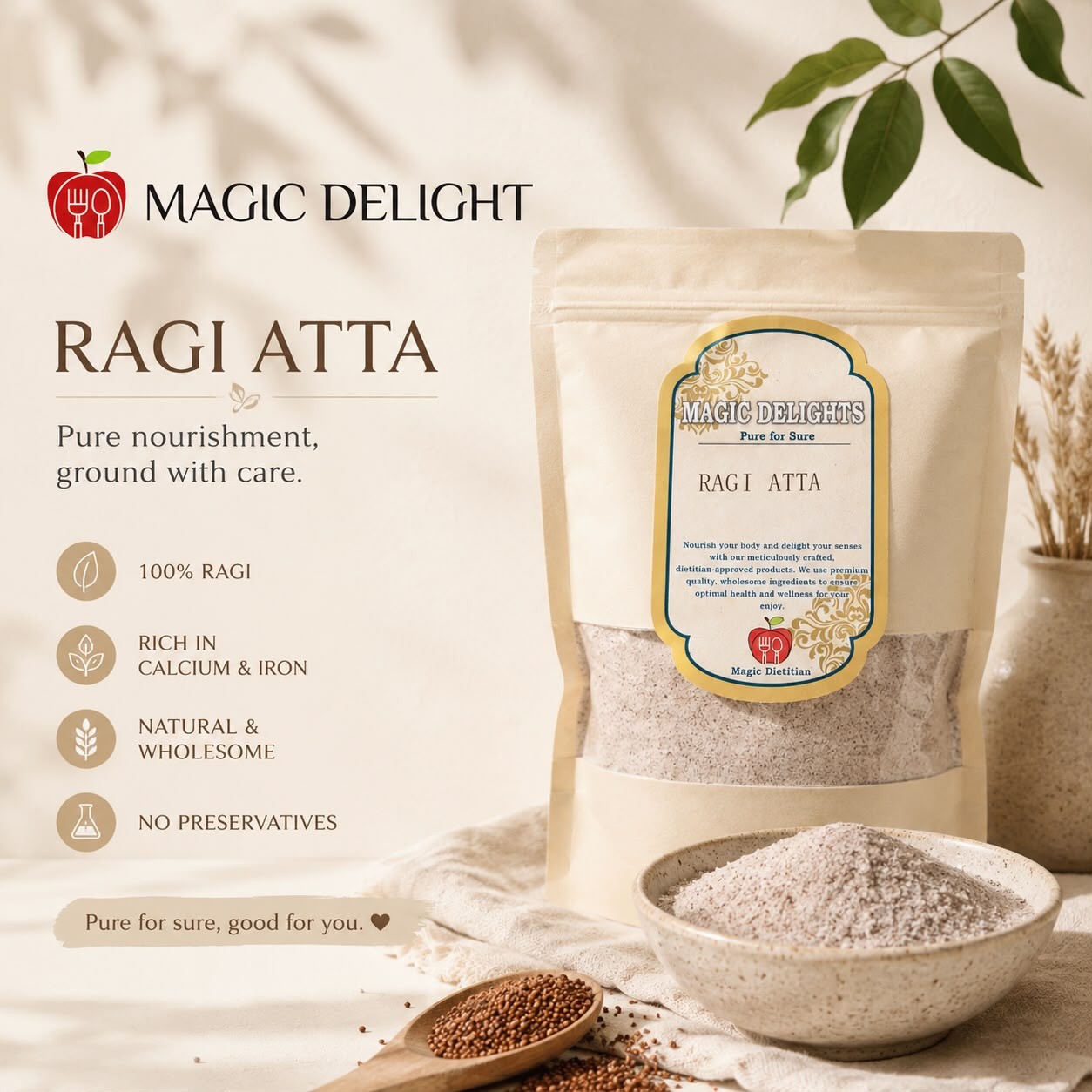 Ragi Atta — Magic Delight by Dr. Geetika Chopra