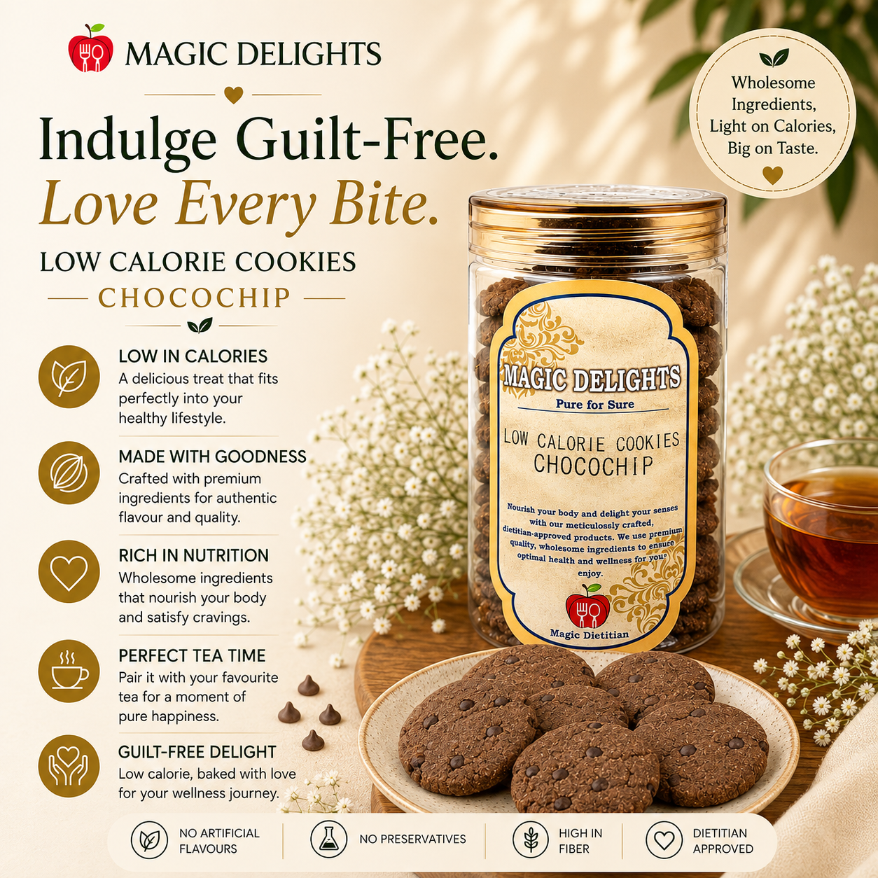 Chocochip Cookies — Magic Delight by Dr. Geetika Chopra