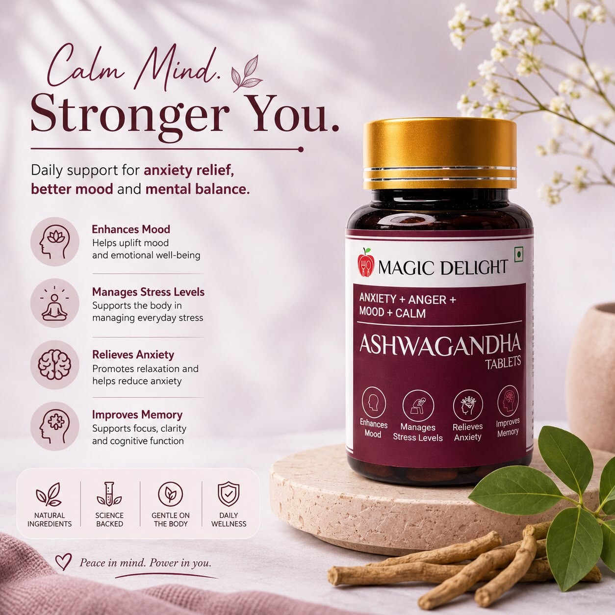 Ashwagandha Tablets — Magic Delight by Dr. Geetika Chopra